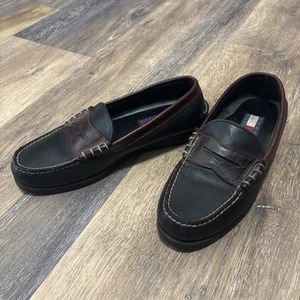 Tommy Hilfiger Leather Slip On Loafers Men’s Size 11 - Picture 1 of 16