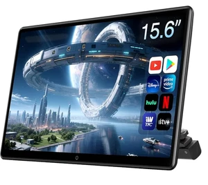 15.6inch Android 13 Headrest Monitor Car TV Touchscreen Entertainment System - Picture 1 of 4