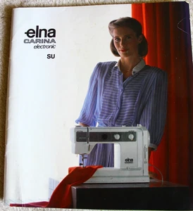 Elna Carina Electronic SU Sewing machine Instruction Manual Book - Picture 1 of 8