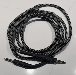 Fender Vintage Voltage Black / White Tweed Guitar Cable / Cord - 10' Foot. - Picture 1 of 4