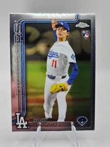 2025 Topps Chrome #217 Roki Sasaki Rookie Los Angeles Dodgers RC - Bild 1 von 2