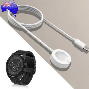 Smart Watch Charger Dock Magnetic PD Type-C for Fossil Gen 6/5/4 (White) - Photo 1 sur 11