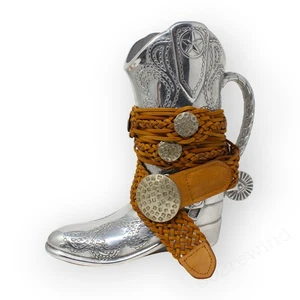 Cinturón colgante vintage Nine West Western tejido cuero trenzado conchos envío gratuito - Imagen 1 de 10