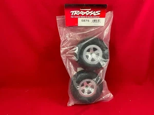 Traxxas 5875 Spec Tires SATIN Wheels Assembled Glued Nitro Slash slash 2WD front - Picture 1 of 3