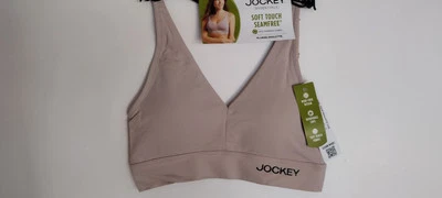 Bralette Jockey Essentials azul turquesa tacto suave sin apariencia nuevo con etiquetas Foto 1 de 4