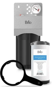 Brio Whole House Water Filter System w/Gauge & Fast-Flow Phosphate  - Picture 1 of 8