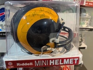 Tom mack Los Angeles Rams autographed signed mini helmet - Picture 1 of 2