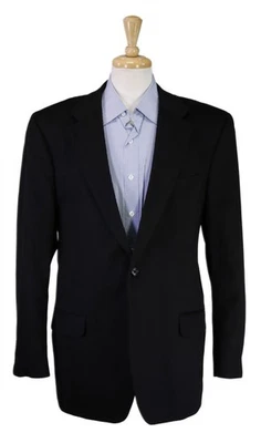 Tasso Elba Black 100% Cashmere Flannel Blazer Jacket 44L - Image 1 of 4