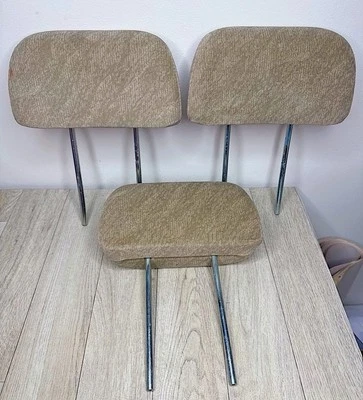 99-04 Honda Odyssey Headrest Set 3rd Row Tan Cloth OEM - Ships FREE! - Image 1 of 4