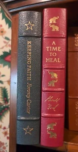Keeping Faith Jimmy Carter & A Time To Heal Gerald Ford BOTH SIGNED Easton Press - Imagen 1 de 14