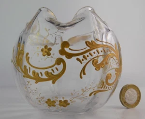 St Louis gilt decorated art glass vase - Picture 1 of 18