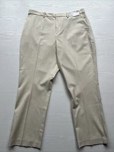Uniqlo Smart Ankle Pants Womens XXL Beige Full Length Stretch New - Picture 1 of 16