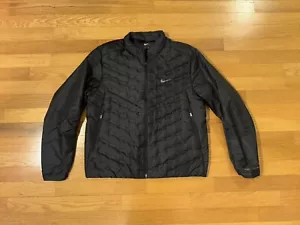 New M Nike Therma-Fit ADV Aeroloft Down Running Zip Jacket Black FB7556-010 Men - Picture 1 of 19