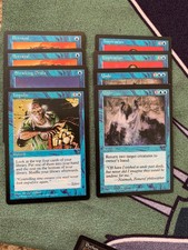 16x Card Lot Mtg Visions. 16 Blue Cards All NM- LP. Impulse