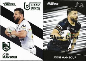 2020 Traders Show Card Exclusive & Album Parallel Josh MANSOUR Panthers