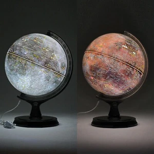 Juego de 2 globos Mapsoft Prime Iluminado Gris Luna/Rojo Marte, 30 cm/12", 2 mri-30, led - Imagen 1 de 18