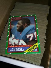 1986 Topps Football Card Singles #251 to #396 Create Own Lot