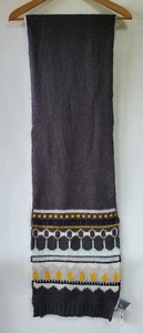 GAP Damenschal: Fair Isle, grau, grau, weiß, Mohair, gestrickt, Pulloverschal, neu mit Etikett - Bild 1 von 11