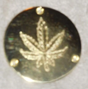 Gibson/Les Paul- just the round - custom engraved on BRASS and polished - Picture 1 of 3