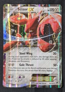 Scizor EX 76/122 - HOLO - Pokemon - OVERSIZED JUMBO Promo - DMG Dented - Picture 1 of 4