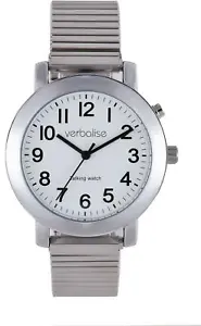 Verbalise Mens Talking Watch with Silver Expanding Strap VPR10-VHE  - Picture 1 of 2