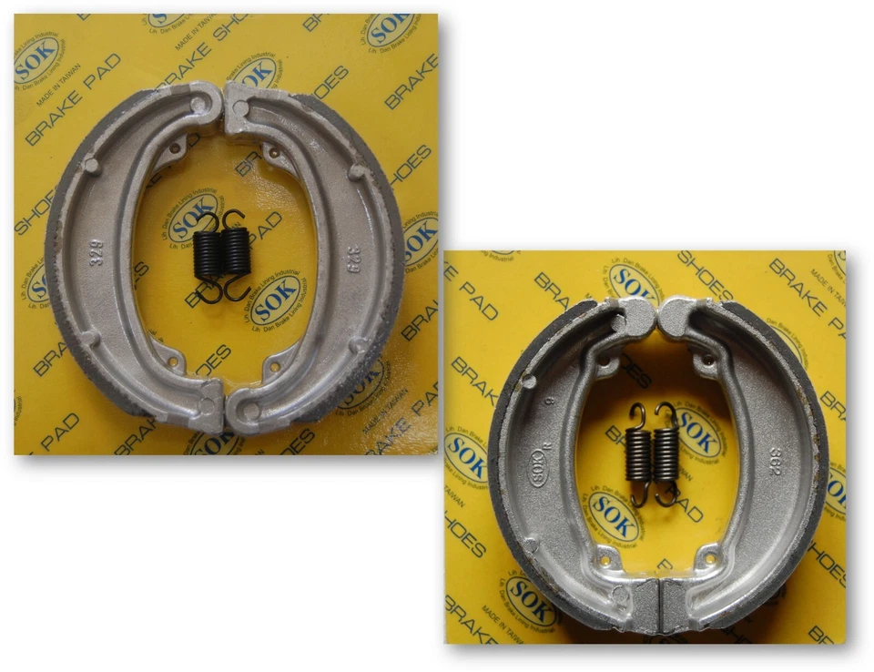 FRONT&REAR BRAKE SHOES+Springs fit HONDA CM 185 200 Twinstar 1978-82 CM185 CM200 — 第 1/1 张图片
