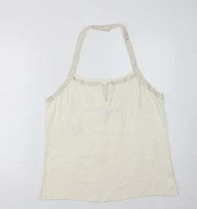 Statement Womens Ivory Viscose BlendBlouse Size 18 Halter - Picture 1 of 12
