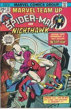 Marvel Team-Up #33. May 1975. Marvel. Spider-Man/Nighthawk. GD/VG.