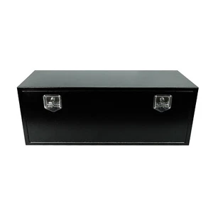 48 In. X 18 In. X 18 In. Black Iron Underbody Truck Storage Tool Box w/Lock - Picture 1 of 6