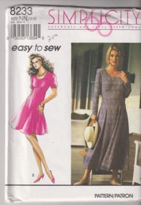 8233 SIMPLICITY Easy - High Mieder KLEID in 2 Längen - Gr. 10/12/14/16 - Bild 1 von 2