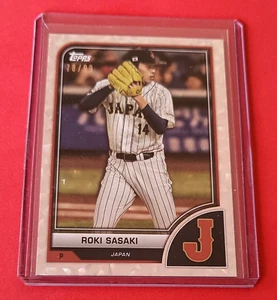ROKI SASAKI 2023 Topps World Baseball Classic WBC Cracked Ice Team Japan #/99 - Picture 1 of 2
