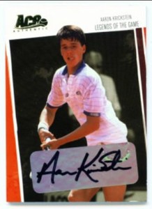 AARON KRICKSTEIN "AUTOGRAPH CARD /100" ACE HEROES & LEGENDS