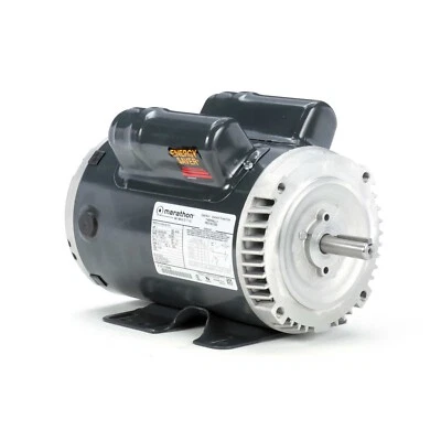 Marathon EG277 Electric Motor 1 HP 1800 Rpm 1PH 100-120/200-240 Volt 56C Frame - Image 1 of 4