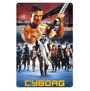 Cyborg Jean Claude van Damme Film Metall Poster Blechschild 20x30cm - Bild 1 von 2