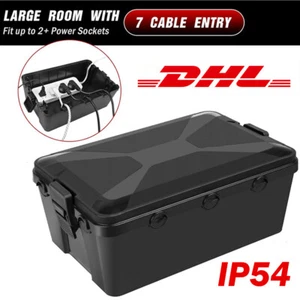 Extra Große Wasserdichte Kabelbox 7 Kabeleingänge , IP54 Wasserdicht Outdoor - Bild 1 von 11