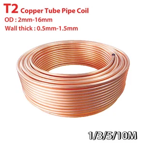 Kupferrohr Rohrschlange Weich/Wasser/Gas/Klimaanlage 2mm/3mm/4mm/5mm/6mm-16mm - Bild 1 von 4