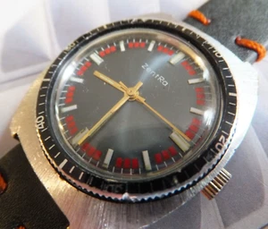 1970's ZentRa 36mm Manual Winding Divers Style Watch - Picture 1 of 9
