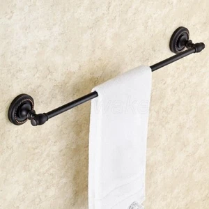 Oil Rubbed Bronze Wall Mounted Bathroom Single Towel Bar Towel Rack Rail ZD656 - Picture 1 of 7