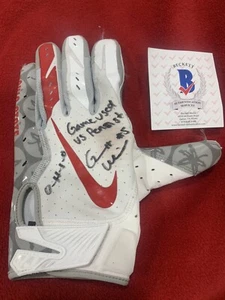 Garrett Wilson Signed Game Worn Ohio State Buckeyes Glove Beckett Certified - Picture 1 of 5
