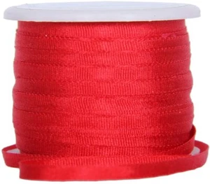 Threadart 100% Pure Silk Ribbon - 2mm Red - No. 539 - 10 Meters - Picture 1 of 7