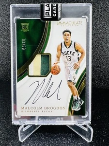 Panini Immaculate Malcolm Brogdon 2016 automático rpa radiocontrol/99 autógrafo novato 🙂 Bucks - Imagen 1 de 7