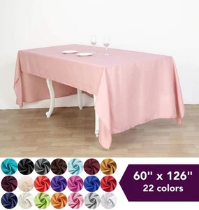 6 pcs 60x126" Polyester TABLECLOTHS Wedding Catering Event Table Linens SALE - Picture 1 of 208