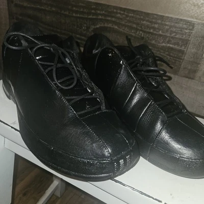 Custom Painted  JORDAN TE 2 LOW BLACK SIZE 13 Foto 1 de 4