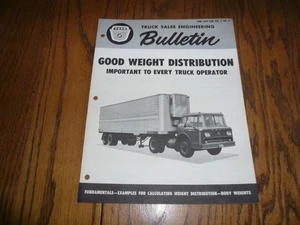 1959 Ford Truck Engineering Bulletin "Weight Distribution" June TSEB Vol 3 No 4 - Bild 1 von 5