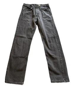 Vintage 90s Levis 505 Orange Tab Jeans Size 32x30 Black Straight Leg Regular Fit - Bild 1 von 9