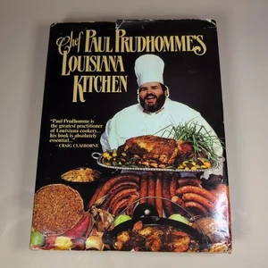 Chef Paul Prudhomme's Louisiana Kitchen Cookbook HC/DJ 1984 Cajun Creole Food - Imagen 1 de 14