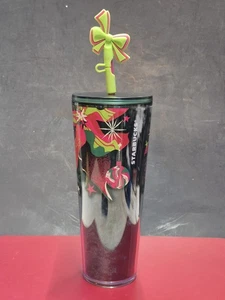 Bicchiere natalizio Starbuck's 2023 24 oz ornamenti verdi - Foto 1 di 8