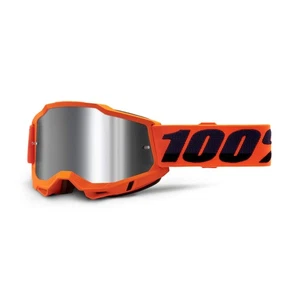 100% Accuri 2 Motocross & Mountain Biking Adult Goggles (Neon Orange - Mirror... - Picture 1 of 1