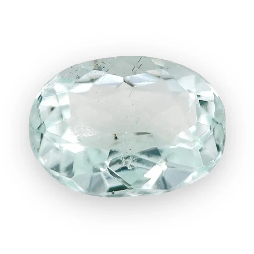 Estate 1.32ct Oval Cut Aquamarine Loose Gemstone - Image 1 of 3