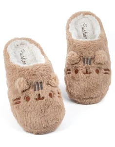 Zapatillas mula gráficas bordadas Pusheen beige Pusheen & Nah para mujer - Imagen 1 de 12